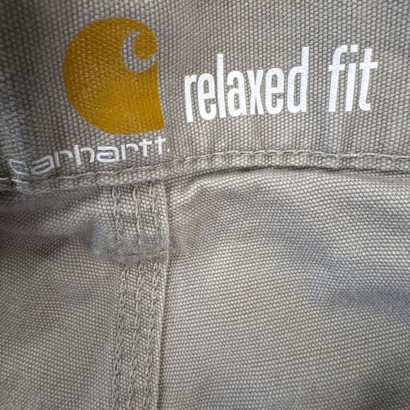 Carhartt Shorts Men's Size 32 Relaxed Fit Beige Color Great Condition! - Picture 6 of 8